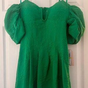 City Studio Emerald Textured Dress